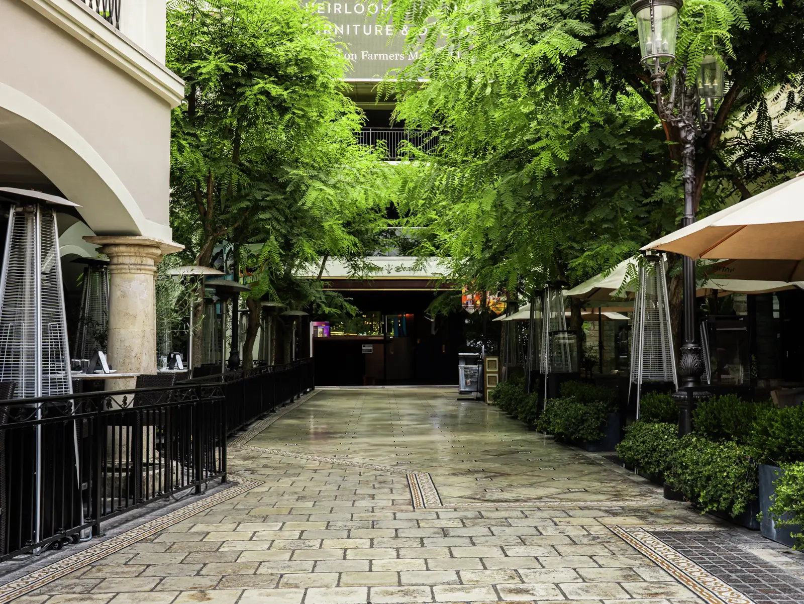 Manicured landscape at Valencia Town Center